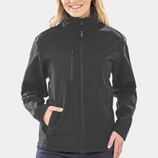 Result Recycled Ladies Three Layer Printable Soft Shell Jacket Thumbnail