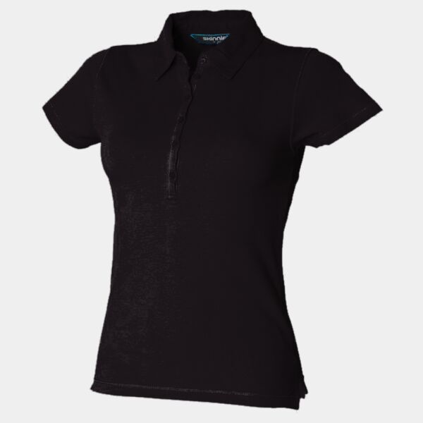 Women's short sleeve stretch polo Thumbnail