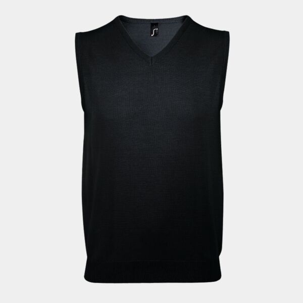 SOL'S Unisex Gentlemen Sleeveless Cotton Acrylic V Neck Sweater Thumbnail