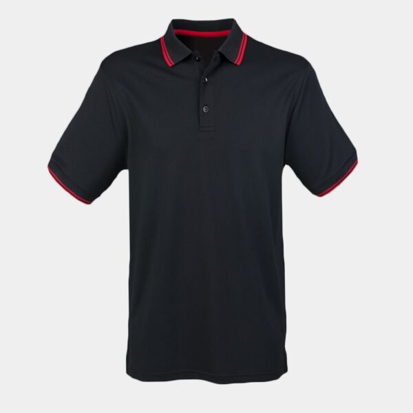Henbury Coolplus® Tipped Polo Shirt Thumbnail