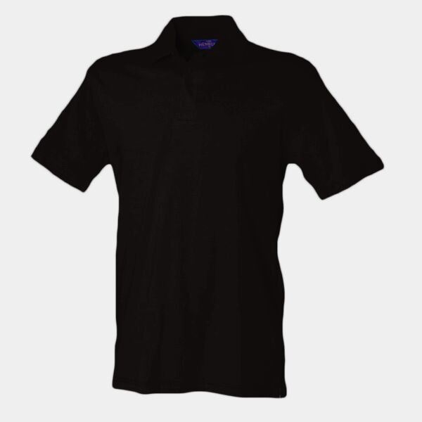 Henbury Unisex Stretch Cotton Piqué Polo Shirt Thumbnail