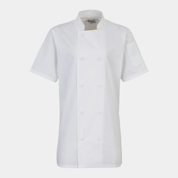 Premier Ladies Short Sleeve Chef's Jacket Thumbnail